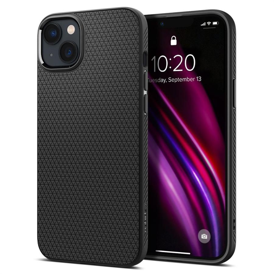 Spigen Liquid Air Matte Black iPhone 14 Plus Tok