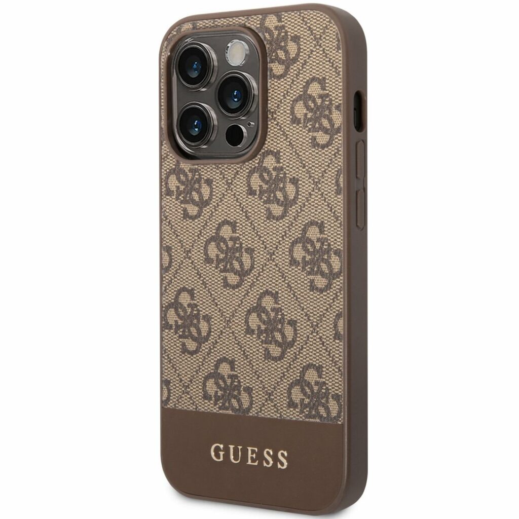 Guess 4G Stripe Brown iPhone 14 Pro Tok