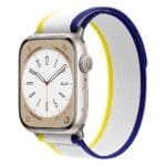 Endurance Loop Szíj Apple Watch SE/11/10/9/8/7/6/5/4/3/Ultra 1/2/3 (44/45/46/49mm) Royal Blue Yellow