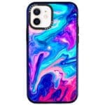 Abstract Kék iPhone 12/12 Pro Tok
