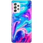 Abstract Kék Samsung A52 Tok