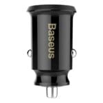 Baseus Grain Autó Töltő Mini Autó Töltő 2x USB 3.1A Black (CCALL-ML01)