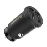 Baseus Grain Autó Töltő Mini Autó Töltő 2x USB 3.1A Black (CCALL-ML01)