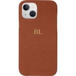 BHcase Leather Monogram Brown iPhone 14 Tok