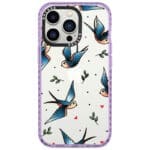 Birds Tattoo Kryt iPhone 14 Pro Tok