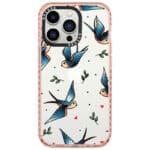 Birds Tattoo Kryt iPhone 14 Pro Tok