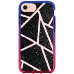 Fekete Glitter Rózsaszín iPhone 8/7/SE 2020/SE 2022 Tok