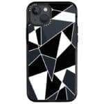 Fekete Fehér Geometric iPhone 13 Tok