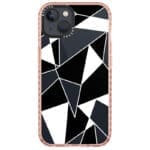 Fekete Fehér Geometric iPhone 14 Tok