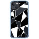 Fekete Fehér Geometric iPhone 13 Tok