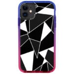 Fekete Fehér Geometric iPhone 11 Tok