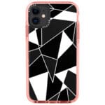 Fekete Fehér Geometric iPhone 11 Tok