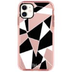 Fekete Fehér Geometric iPhone 11 Tok