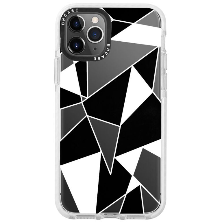 Fekete Fehér Geometric iPhone 11 Pro Tok