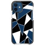 Fekete Fehér Geometric iPhone 12/12 Pro Tok