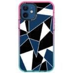 Fekete Fehér Geometric iPhone 12/12 Pro Tok