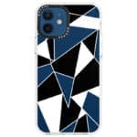 Fekete Fehér Geometric iPhone 12/12 Pro Tok