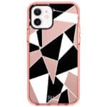 Fekete Fehér Geometric iPhone 12/12 Pro Tok