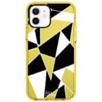 Fekete Fehér Geometric iPhone 12/12 Pro Tok