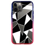 Fekete Fehér Geometric iPhone 12 Pro Max Tok