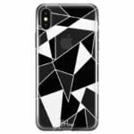 Fekete Fehér Geometric iPhone X/XS Tok