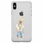 Blonde Back Girl iPhone X/XS Tok