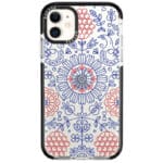 Kék Piros Ornaments iPhone 11 Tok