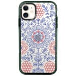 Kék Piros Ornaments iPhone 11 Tok