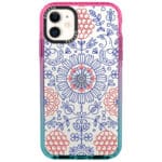 Kék Piros Ornaments iPhone 11 Tok