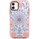 Kék Piros Ornaments iPhone 11 Tok