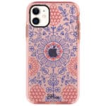 Kék Piros Ornaments iPhone 11 Tok
