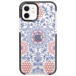Kék Piros Ornaments iPhone 12/12 Pro Tok