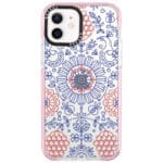 Kék Piros Ornaments iPhone 12/12 Pro Tok