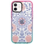 Kék Piros Ornaments iPhone 12/12 Pro Tok