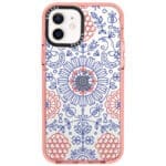 Kék Piros Ornaments iPhone 12/12 Pro Tok