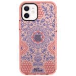 Kék Piros Ornaments iPhone 12/12 Pro Tok