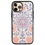 Kék Piros Ornaments iPhone 12 Pro Max Tok