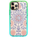 Kék Piros Ornaments iPhone 12 Pro Max Tok