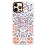 Kék Piros Ornaments iPhone 12 Pro Max Tok