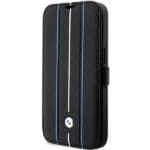 BMW BMBKP14L22RVSK Black Book Leather Stamp Blue Lines iPhone 14 Pro Tok