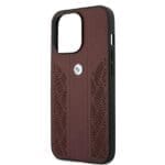 BMW BMHCP13XRSPPR Red Leather Curve Perforate iPhone 13 Pro Max Tok