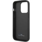 BMW BMHCP14L22RQDK Black Leather Quilted iPhone 14 Pro Tok