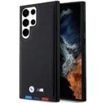 BMW BMHCS23L22PTDK Black Leather Stamp Tricolor Samsung S23 Ultra Tok