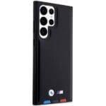 BMW BMHCS23L22PTDK Black Leather Stamp Tricolor Samsung S23 Ultra Tok