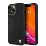 BMW BMHMP13LSLBLBK Black Silicone Signature Logo Magsafe iPhone 13 Pro Tok