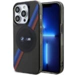 BMW BMHMP14LHDTK Grey Tricolor Stripes MagSafe iPhone 14 Pro Tok