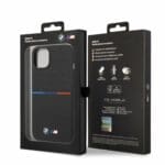 BMW M Liquid Silicone Tricolor iPhone 14 Tok Black