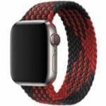 Braided Szíj Apple Watch SE/11/10/9/8/7/6/5/4/3 (42/41/40/38mm) Black Red