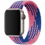 Braided Szíj Apple Watch SE/11/10/9/8/7/6/5/4/3 (42/41/40/38mm) Blue Pink