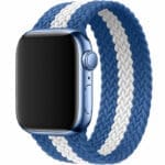 Braided Szíj Apple Watch SE/11/10/9/8/7/6/5/4/3 (42/41/40/38mm) Blue White